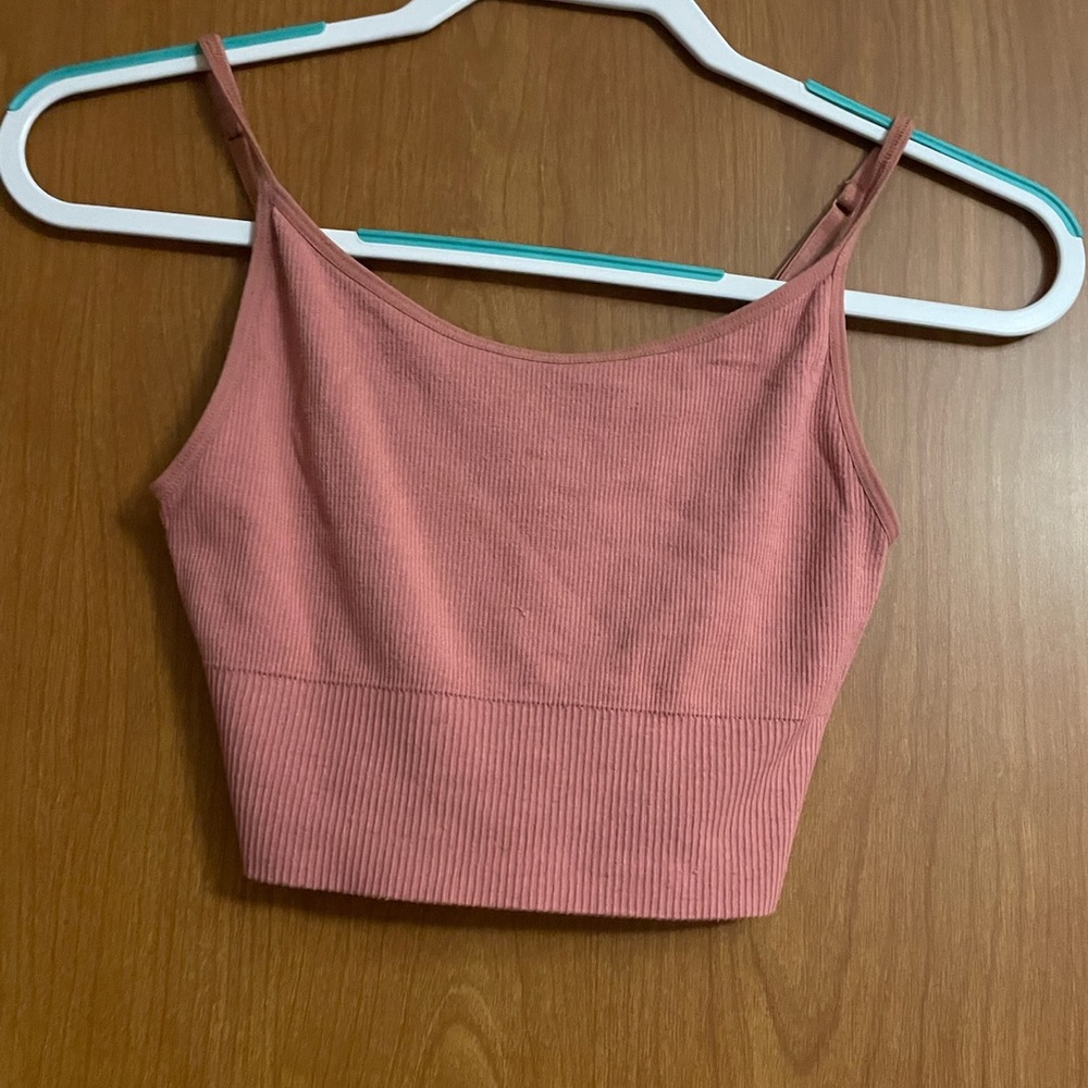 Cropped Old Navy Simple Mauve Tank